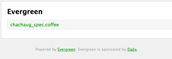 Evergreen index